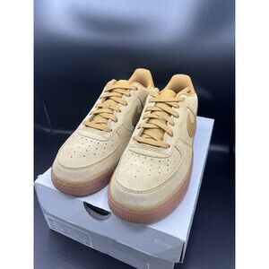 Nike Air Force 1 'Wheat' Grade School SZ 5.5Y Women’s Sz 7 (BQ5485-700) NEW!